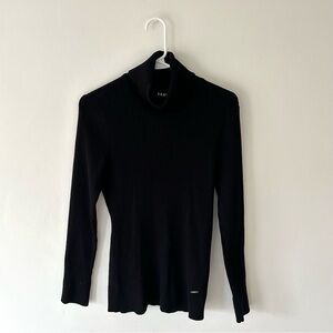 DKNY black turtleneck sweater